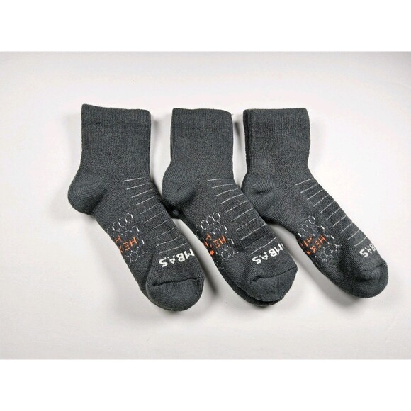 Bombas Hex Tec Hike Hiking Quarter Socks Lot Of 3 Pairs Size M - Picture 2 of 4